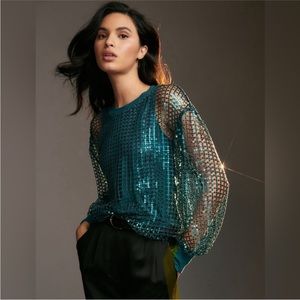 NWT Pilcro | Anthropologie Sequin Top
